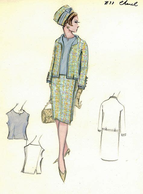 chanel illustration youtube vintage|vintage chanel inspired fashion illustration .